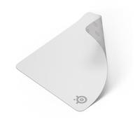 SteelSeries - Alfombrilla de ratón QcK de tela para videojuegos, superficie microtejida exclusiva, optimizada para sensores gaming, máximo control, talla L, blanco.