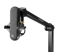 SteelSeries Alias/Alias Pro brazo de soporte - para gaming, streaming y podcast - rotación de 360° - pinza para escritorios - con diseño de tijeras plegables - adaptadores de 3/8" y 5/8"