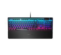 SteelSeries Apex 5 Teclado mecánico híbrido para gaming - Iluminación RGB por tecla - Display inteligente OLED - Teclado americano (QWERTY)