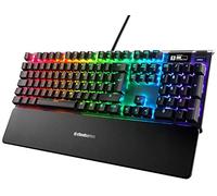 SteelSeries Apex 7 - Teclado mecánico para gaming - Smart Display OLED - Retroiluminación LED RGB - Interruptores marrónes - Teclado alemana (QWERTZ)