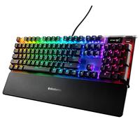 SteelSeries Apex 7 - Teclado mecánico para gaming - Smart Display OLED - Retroiluminación LED RGB - Interruptores azul - Teclado americano (QWERTY)