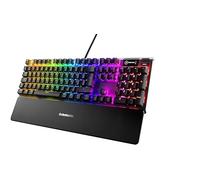 SteelSeries Apex 7 - Teclado mecánico para gaming - Smart Display OLED - Retroiluminación LED RGB - Interruptores rojo - Teclado alemana (QWERTZ)