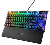 SteelSeries Apex 7 TKL (Compacto) - Teclado mecánico para gaming - Smart Display OLED - Retroiluminación LED RGB - Interruptores marrónes - Teclado americano (QWERTY)
