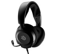 SteelSeries Arctis Nova 1 - Cascos Gaming Con Cable Multisistema - Controladores Hi-Fi - Audio espacial 360° - Almohadillas de espuma con memoria - Ultraligeros - PC, PS5, PS4, Xbox - Negro