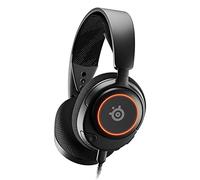 SteelSeries Arctis Nova 3 - Cascos Gaming Con Cable Multisistema - Controladores Hi-Fi - Audio espacial 360° - Luces RGB - Almohadillas de espuma con memoria - Ultraligeros - PC, PS5, PS4, Switch