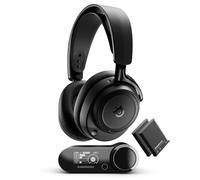 SteelSeries Arctis Nova Elite - Auriculares Gaming inalámbricos - 96kHz/24bits - Fibra de Carbono - CCR - Supresión de Ruido con IA - App - 2,4GHz + BT - Multifuente - OmniPlay PC+PlayStation+Xbox