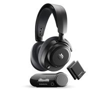SteelSeries Arctis Nova Pro Omni - Auriculares inalámbricos de Alta resolución, 96Hz/24bits, ANC, ClearCast Pro, IA contra Ruido, aplicación, 2,4 GHz + BT, OmniPlay PC+PlayStation+Xbox - Grafito