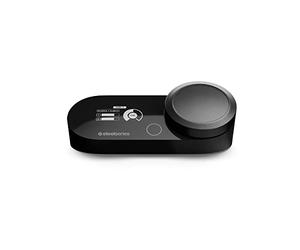 SteelSeries GameDAC Gen 2 Amplificador de Audio de Alta resolución - ESS Sabre Quad-DAC - Cancelación de Ruido por IA - Audio Espacial 360° - Certificado de Alta resolución - PC, PS5, PS4