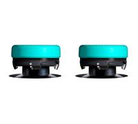 KontrolFreek Lotus para PlayStation 5, PS5 y PlayStation 4, PS4, Performance Thumbsticks, 2 cóncavos de Altura Media, Verde Azulado/Transparente