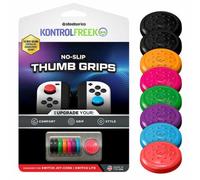 KontrolFreek Empuñaduras Antideslizantes para Nintendo Switch Joy-con Controller | Paquete de 8 | Azul/Verde/Rojo/Negro/Rosa/Morado/Naranja