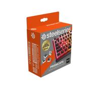 Steelseries PrismCaps - Juego de Teclas de Doble Disparo con Aspecto de pudín, compatibilidad con Todos los teclados mecánicos comunes, mortero MX - Negro (disposición de Teclado alemán)