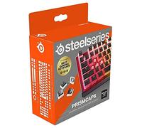 SteelSeries PrismCaps - teclas de doble inyección estilo pudding - termoplástico PBT resistente - compatible con la mayoría de teclados mecánicos - vástagos MX - negro (Configuración británica)