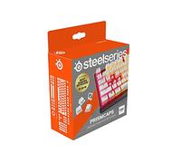 SteelSeries PrismCaps - teclas de doble inyección estilo pudding - termoplástico PBT resistente - compatible con la mayoría de teclados mecánicos - vástagos MX - blanco (Configuración nórdica)