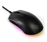 SteelSeries Rival 3 Gen 2 - Raton Gaming - Sensor óptico TrueMove Core de 8500 dpi - Durabilidad de 60 M de clics - Baja latencia - 77g de Peso - Deslizadores 100% PTFE - RGB - Negro