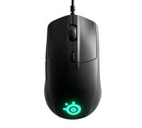 Steelseries Rival 3 - Ratón Alámbrico para Juegos - Sensor Óptico Truemove Core de 8.500 Cpi - 6 Botones Programables - Botones con Disparador Dividido - Cableado - Negro