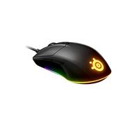 Steelseries Rival 3 - Ratón Alámbrico para Juegos - Sensor Óptico Truemove Core de 8.500 Cpi - 6 Botones Programables - Botones con Disparador Dividido - Cableado - Negro