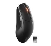 SteelSeries Rival 3 Wireless Gen 2 ratón Gaming - 2,4GHz y Bluetooth - Sensor óptico TrueMove Air de 18000 dpi - Durabilidad de 60 M de clics - Ligero - Deslizadores 100% PTFE - Negro