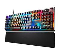 SteelSeries Teclado mecánico Apex Pro para Juegos - Interruptores de actuación Ajustables - Teclado mecánico más rápido del Mundo - Pantalla Inteligente OLED - Retroiluminado RGB
