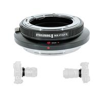 STEELSRING NK-F GFX Anillo adaptador de enfoque automático, adaptador de montaje de lente compatible con lente Nikon a marco mediano Fuji GFX100/100S/50R / 50s