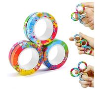 Steemjoey Anillos Magnéticos Fidget, Juguetes ADHD para Terapia de Alivio de la Ansiedad - Gran Regalo para Adultos y Niños
