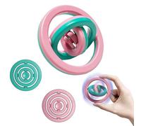 Steemjoey Fidget Juguetes, Juguete Giratorio Inquieto, Dedos Fidget Juguetes de Mano Juguete Sensorial Reductor de Estrés Ansiedad para Niños Adultos Regalo de Fiesta de Navidad (Rosa Verdoso)