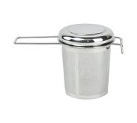 Steeper de hojas sueltas: cesta filtro plegable, construcción metal resistente, diseño compacto portátil, fácil limpieza | Colador bebidas para oficina, cocina, exterior, elaboración calientes, herram