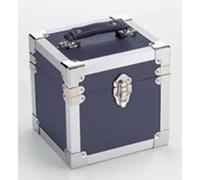 Steepletone - Estuche de almacenamiento y transporte modelo SRB07CD estilo retro para CD y discos de vinilo de 17,78 cm (7 pulgadas), azul