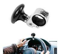 Steering Wheel Ball Knob - Alloy ABS Rubber 8.5x7.5cm | Foldable Spinner Booster, Universal Power Handle For Easy Turning Control | For Car Truck Boat Tractor Driving Maneuvering Comfort Use