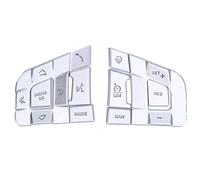 Steering Wheel Buttons Stickers Premium Aluminum Alloy Protective Cover Set for Sport 2015 2019 10PCS