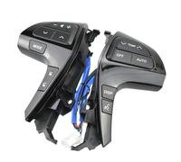 Steering Wheel Control Switch Botón de control de audio para volante de coche, apto para Toyota Highlander ASU40 2009-2015 84250-0E220 84250-0E120 84250-0K020 (Piano Black)