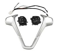 Steering Wheel Control Switch Button Multifunción Volante Interruptor de Control de Control de Audio / Apto para Ford Fiesta MK7 MK8 Ecosport 2013 - 2015 con botón de retroiluminación (1 juego azul