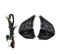 Steering Wheel Control Switch Button Multifunción Volante Interruptor de control de velocidad (4 colores disponibles) / Apto para Mitsubishi Lancer Outlander ASX 2007-2011 (Piano Black Switch)