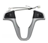 Steering Wheel Control Switch Button Volante/Apto para Hyundai VERNA SOLARIS 2010-2015 Botón de control de volumen de audio con retroiluminación (Silver No light)