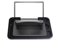 Steering Wheel Desk & Car Seat Tray | 16.5x11x0.8 Inch, PE Material, Black | 2 In 1, Portable, Universal Fit | Eating Laptop Tablet Stand For Truck SUV RV, Road Trip Essential