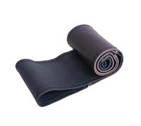 Steering Wheel Protector Universal Car Steering Wheel Cover Anti-Slip 38cm Leather Steering-Wheel Braid DIY Stitch On Wrap Hand Sewing Steering Wheel Covers(Gray)(Black Brown)