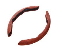 Steering Wheel Protege Para 37-38cm Cubierta Gamuza Para Volante Cubierta Universal Para Manija Coche Fundas Volante Coche(Brown)
