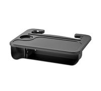 Steering Wheel Tray - ABS Black, Car Laptop Desk, Slim Design | Portable Support, Vehicle Eating Table, Auto Workstation Board For Laptop, Mobile Phones, Books, Writing, Work, Food, Travelers
