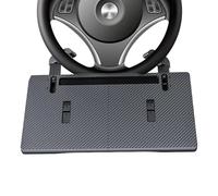 Steering Wheel Tray, Convertible Anti Slip Desk, 12x8 Inches Car Lunch Table with Slot, Portable Tray with Smooth, Modern Desk with Sl esign, Driver Equipment for Snack Drinks