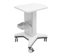 Steeviuzj Carro de belleza con ruedas, carrito de belleza portátil con caja lateral y compartimento de almacenamiento, carro de belleza ABS para peluquería, salón de belleza, SPA, 45 × 40 × 67 cm