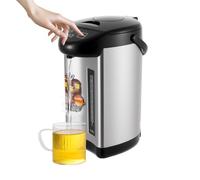 Steeviuzj Dispensador de agua caliente 4L, 750 W, hervidor eléctrico de | Termo con retención de temperatura 92 - 95 °C, máquina de bebidas calientes con extracción automática y manual de agua