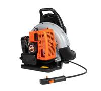 Steeviuzj Soplador de hojas de gasolina de 63 cc, 2 tiempos 6800 rpm, soplador de hojas de gasolina, portátil, arranque manual, soplador de hojas de jardín, con velocidad ajustable, depósito de