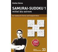 Stefan Heine Samurai-Sudoku 1 mittel xtrem: 5er-Sudokus für K (Tapa blanda)