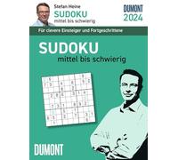 Stefan Heine Sudoku 2024 - Calendario para arrancar el día - 11,8 x 15,9 cm - Calendario de acertijos - calendario de ajos