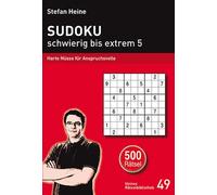 Stefan Heine Sudoku - schwierig bis extrem 5: Harte Nüsse für Ansp (Tapa blanda)