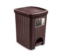 Stefanplast Cubo de Basura Elegance, Marrón, 31 x 27.5 x 39 cm