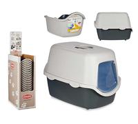 Stefanplast Arenero Plástico Cubierto Gris Antracita 39x56.5x29.5 cm (Set de 20)