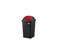 Stefanplast Bascula Multipat, Polipropileno, Negro/Rojo, 60 lt