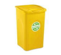 Stefanplast Begreen - Papelera (50 L), Color Amarillo