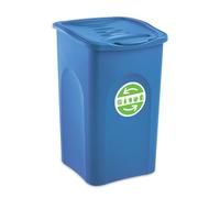 Stefanplast Begreen - Papelera (50 L, Color Azul Capri)