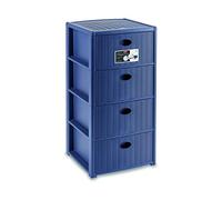 Stefanplast Cajonera Elegance, Azul Marino, 40 x 40 x 80 cm